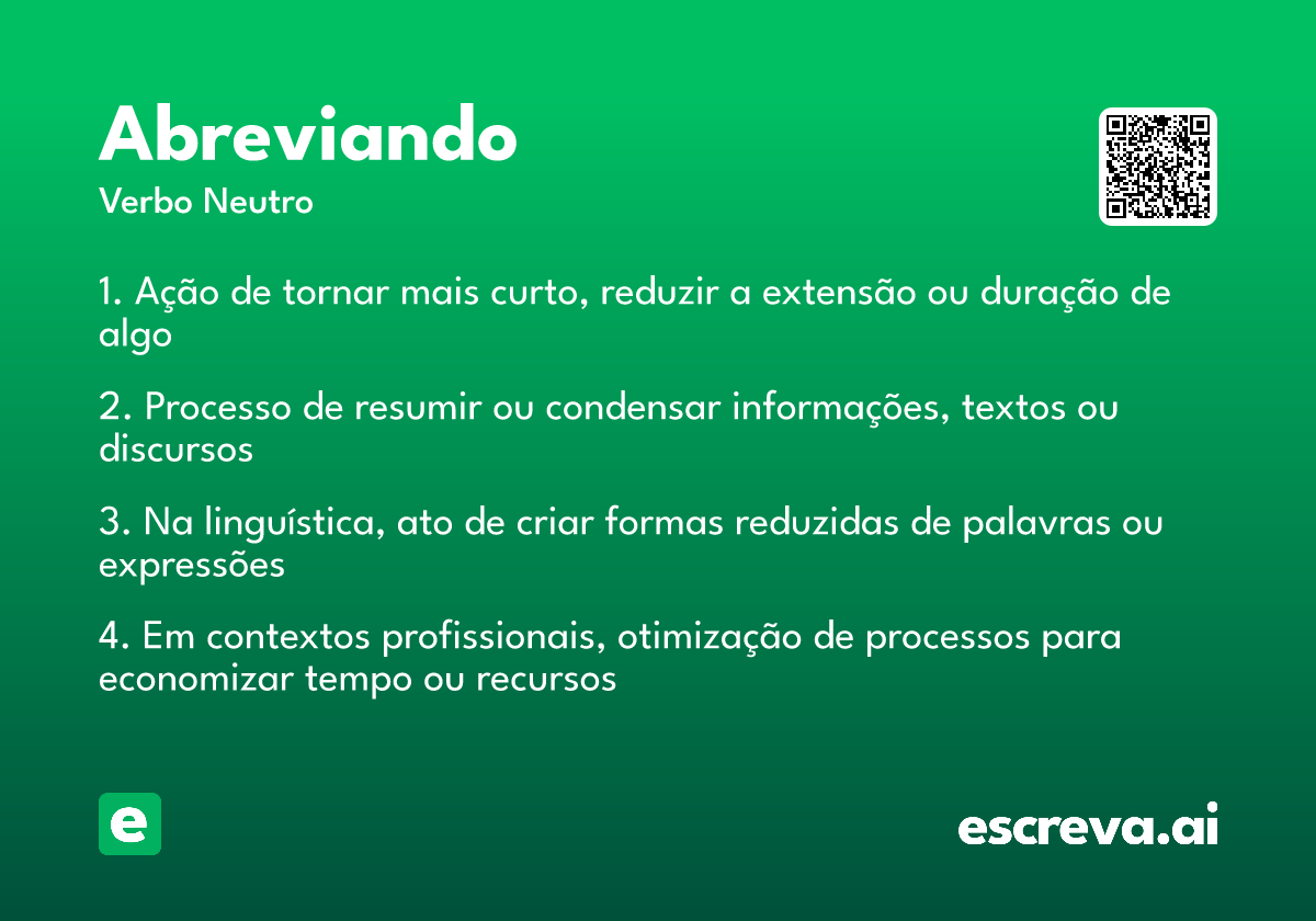 abreviando