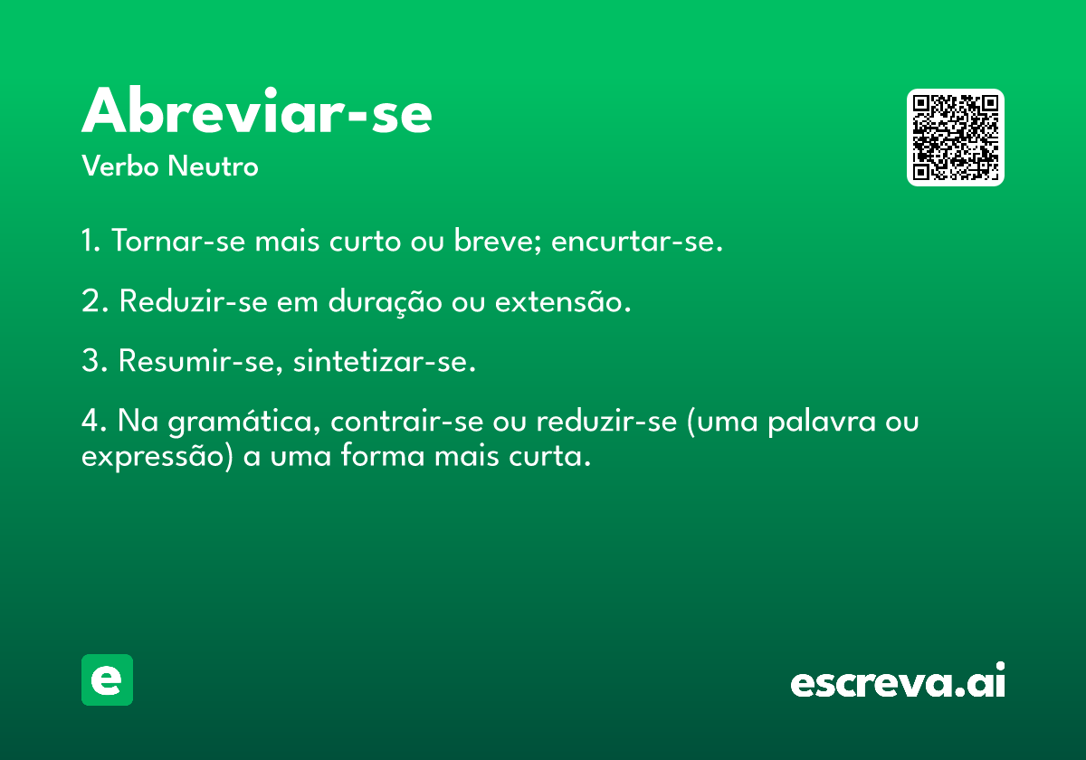 abreviar-se