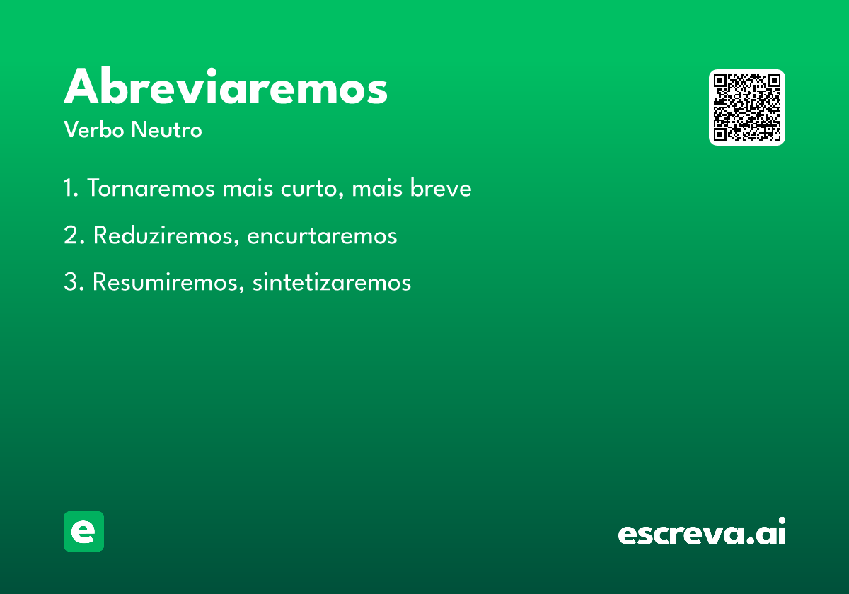 abreviaremos