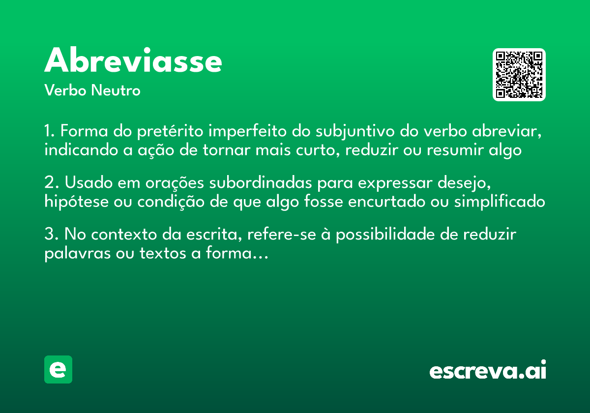 abreviasse