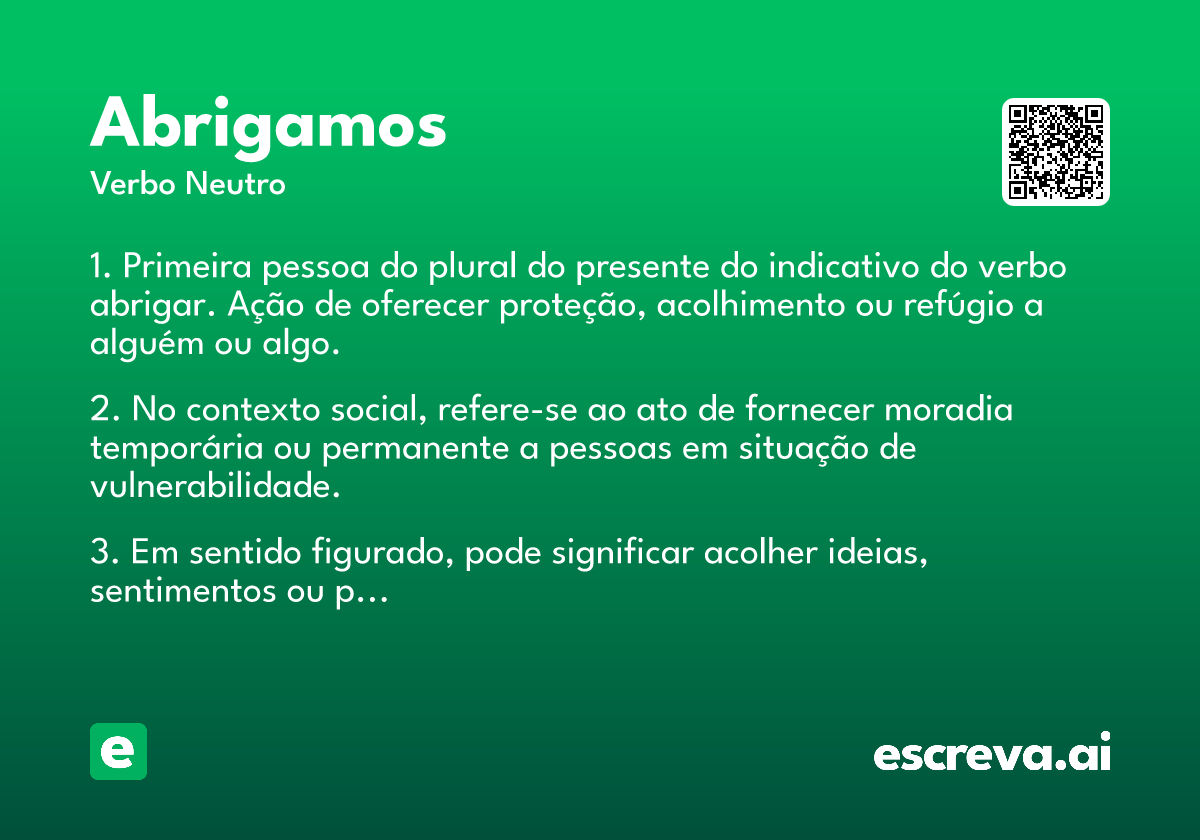 abrigamos