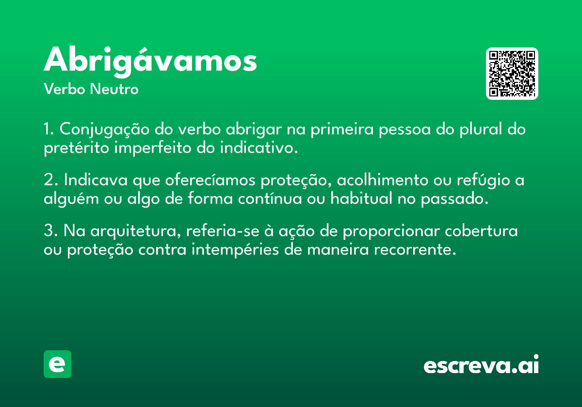 abrigávamos