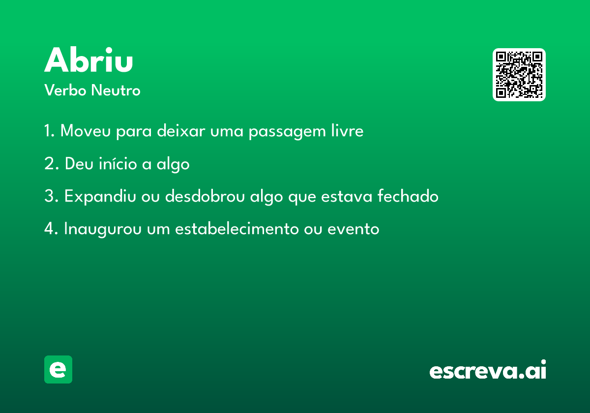 abriu