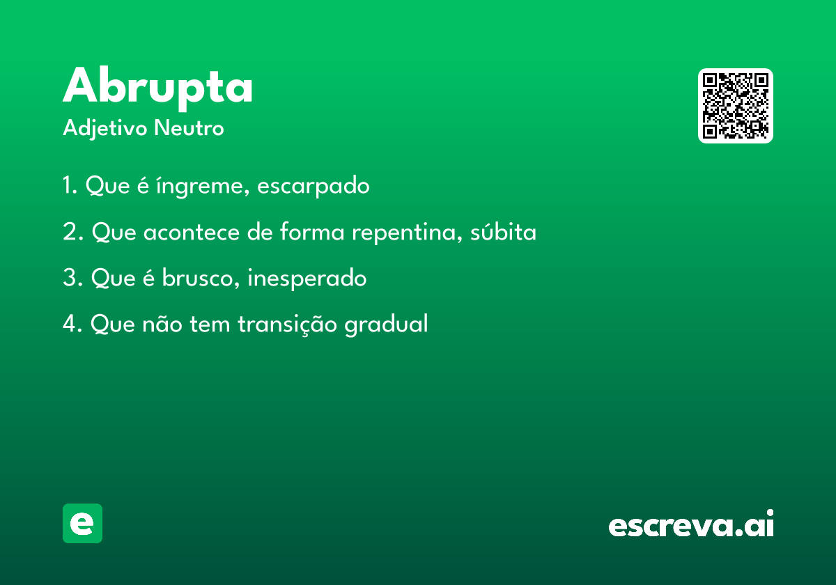 abrupta
