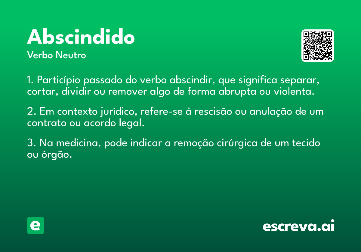 abscindido