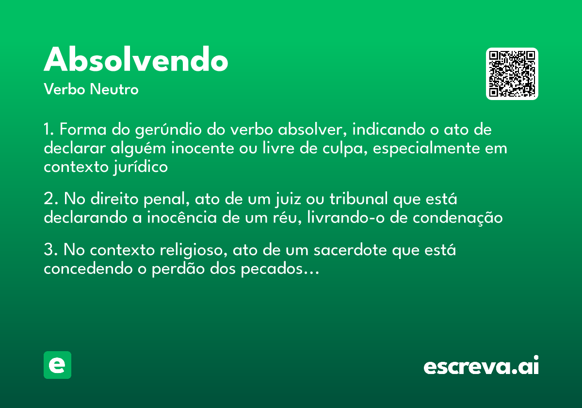 absolvendo