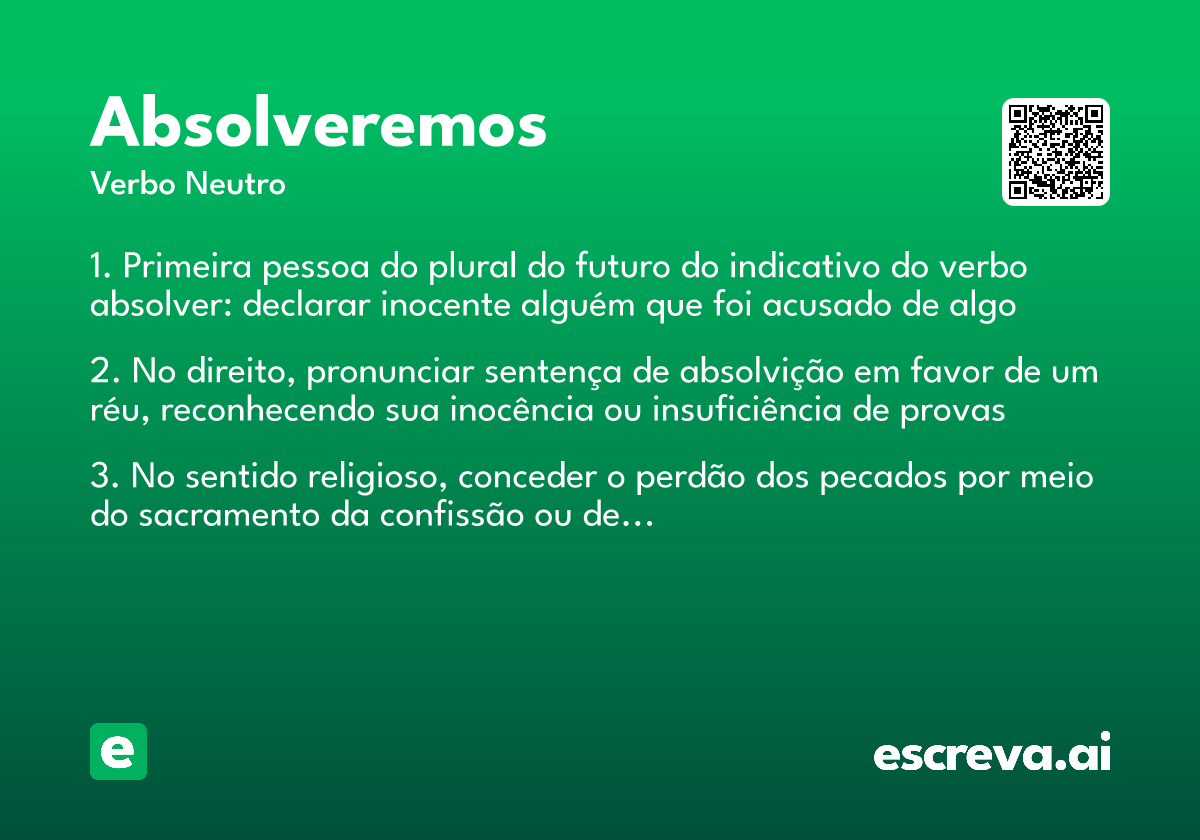absolveremos