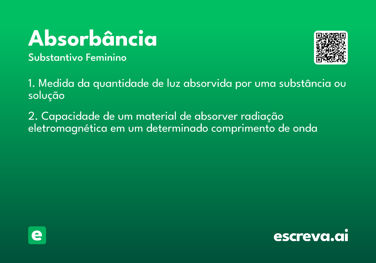 absorbância