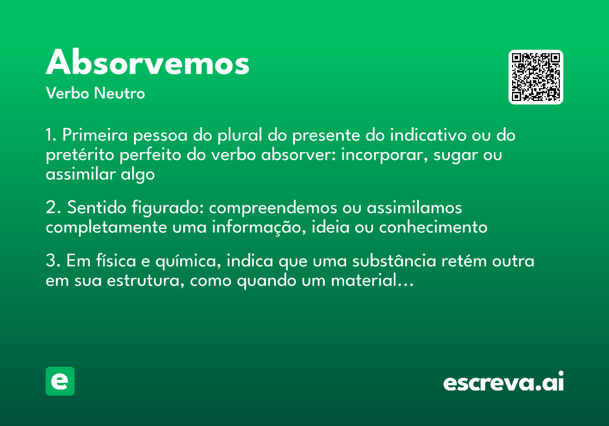 absorvemos