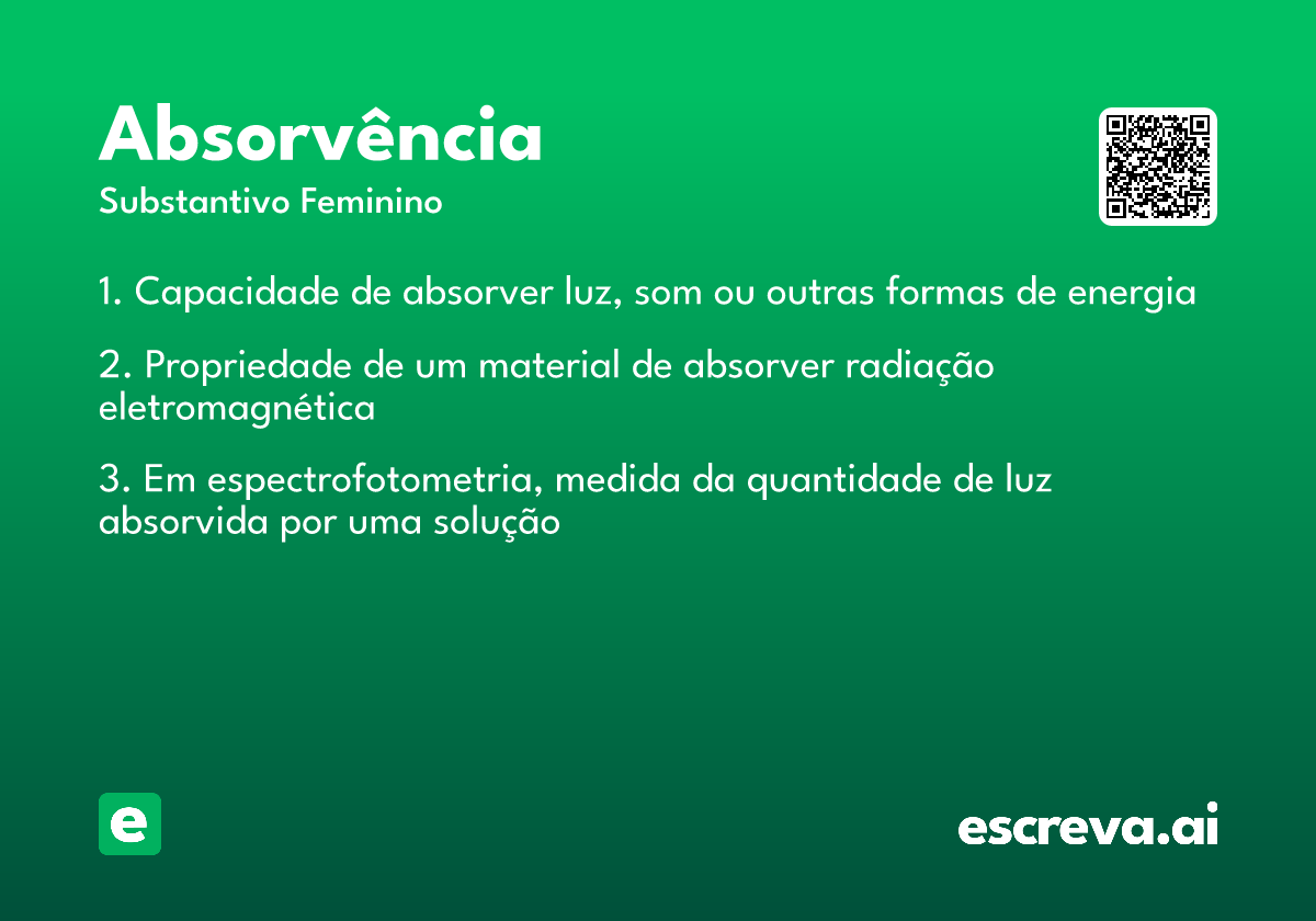 absorvência