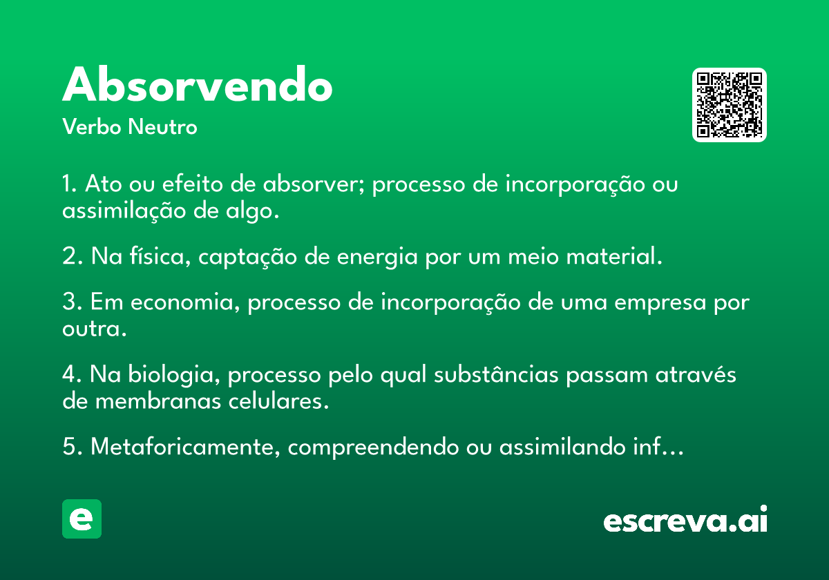 absorvendo