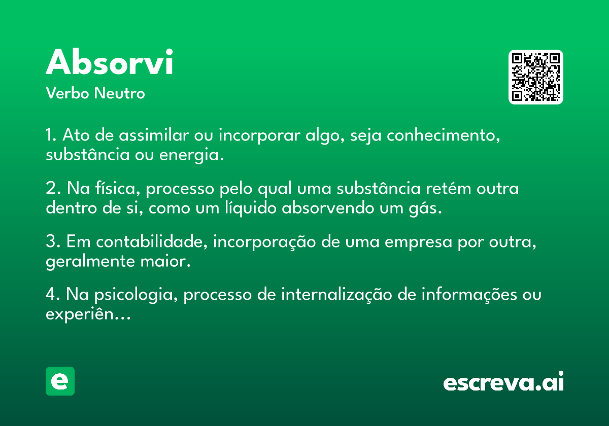 absorvi