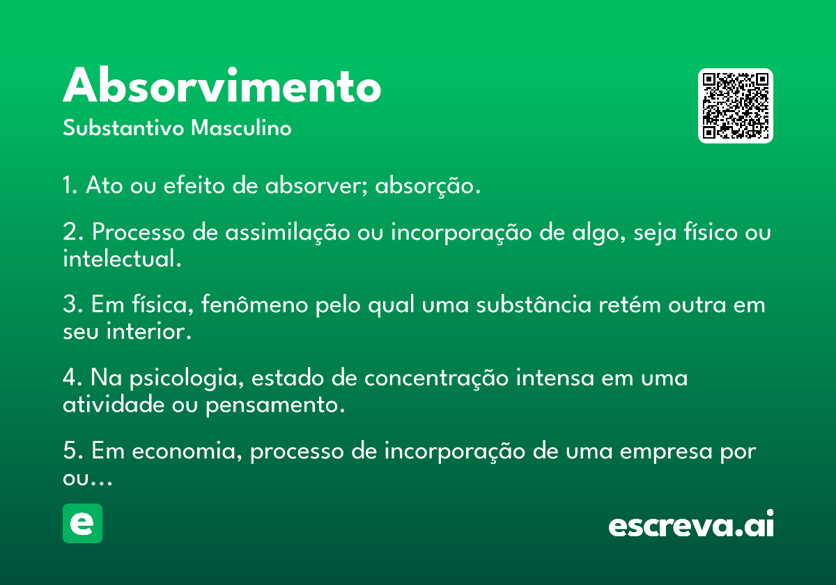 absorvimento