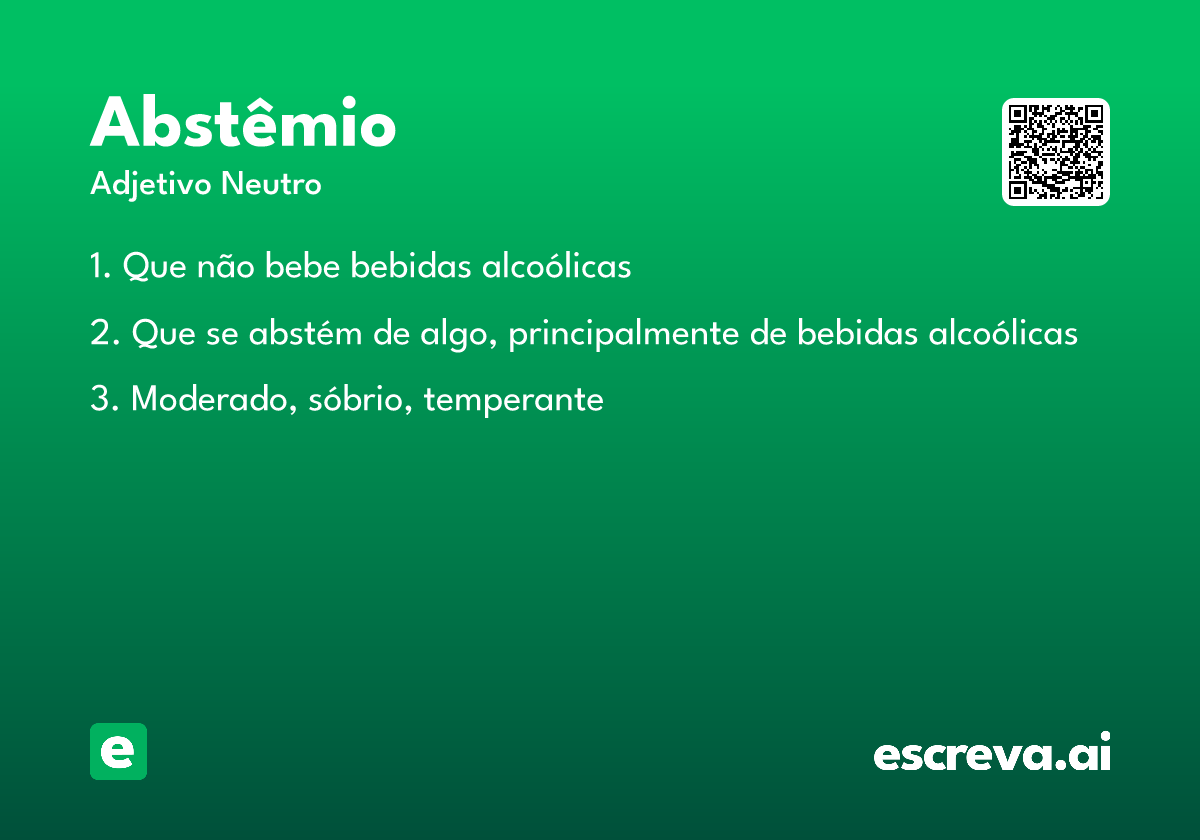 abstêmio