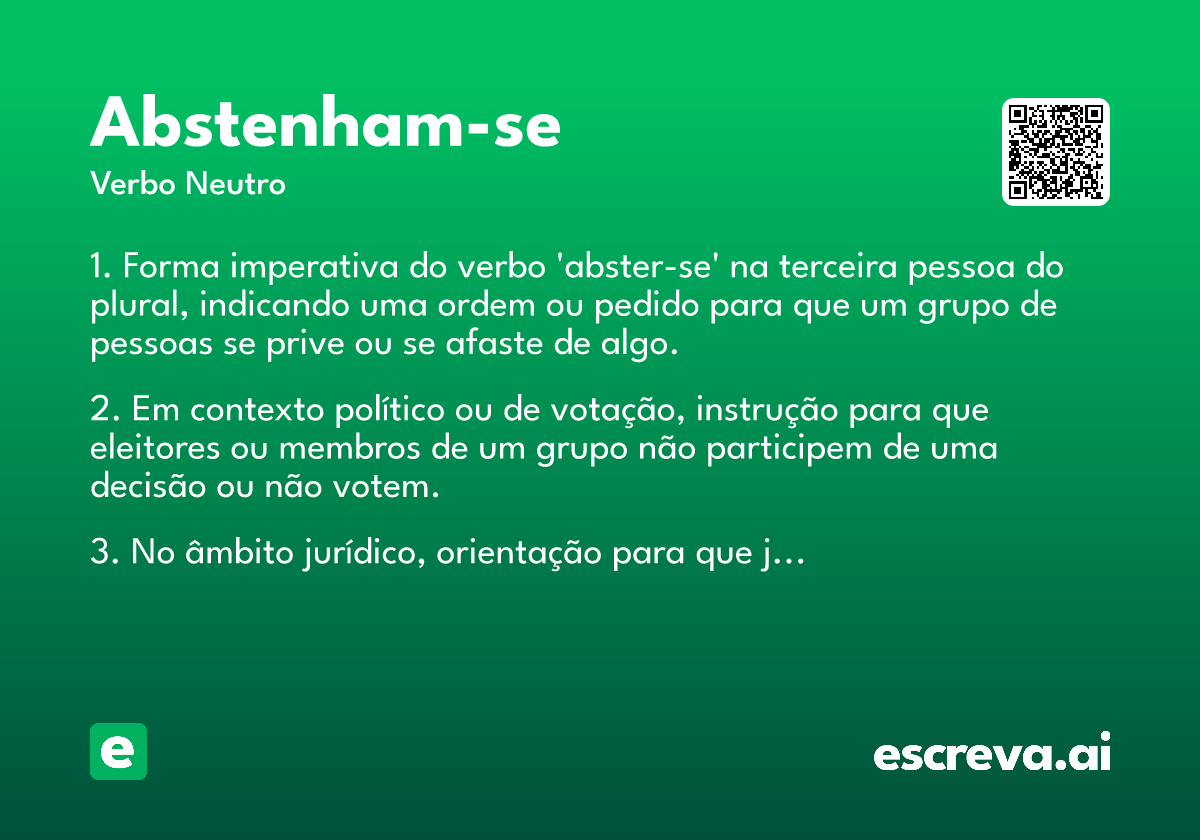 abstenham-se