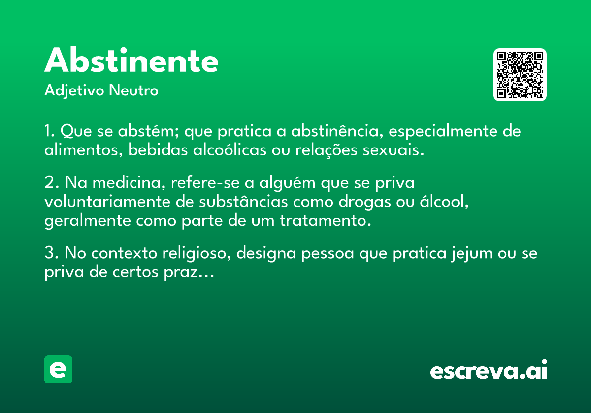 abstinente