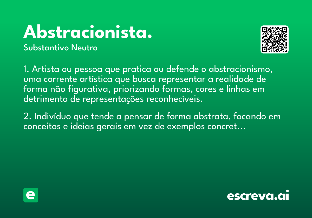 abstracionista.
