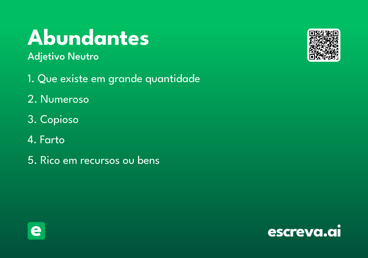abundantes