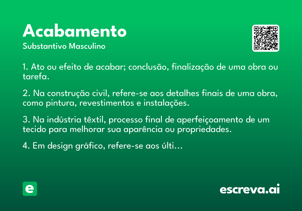 acabamento