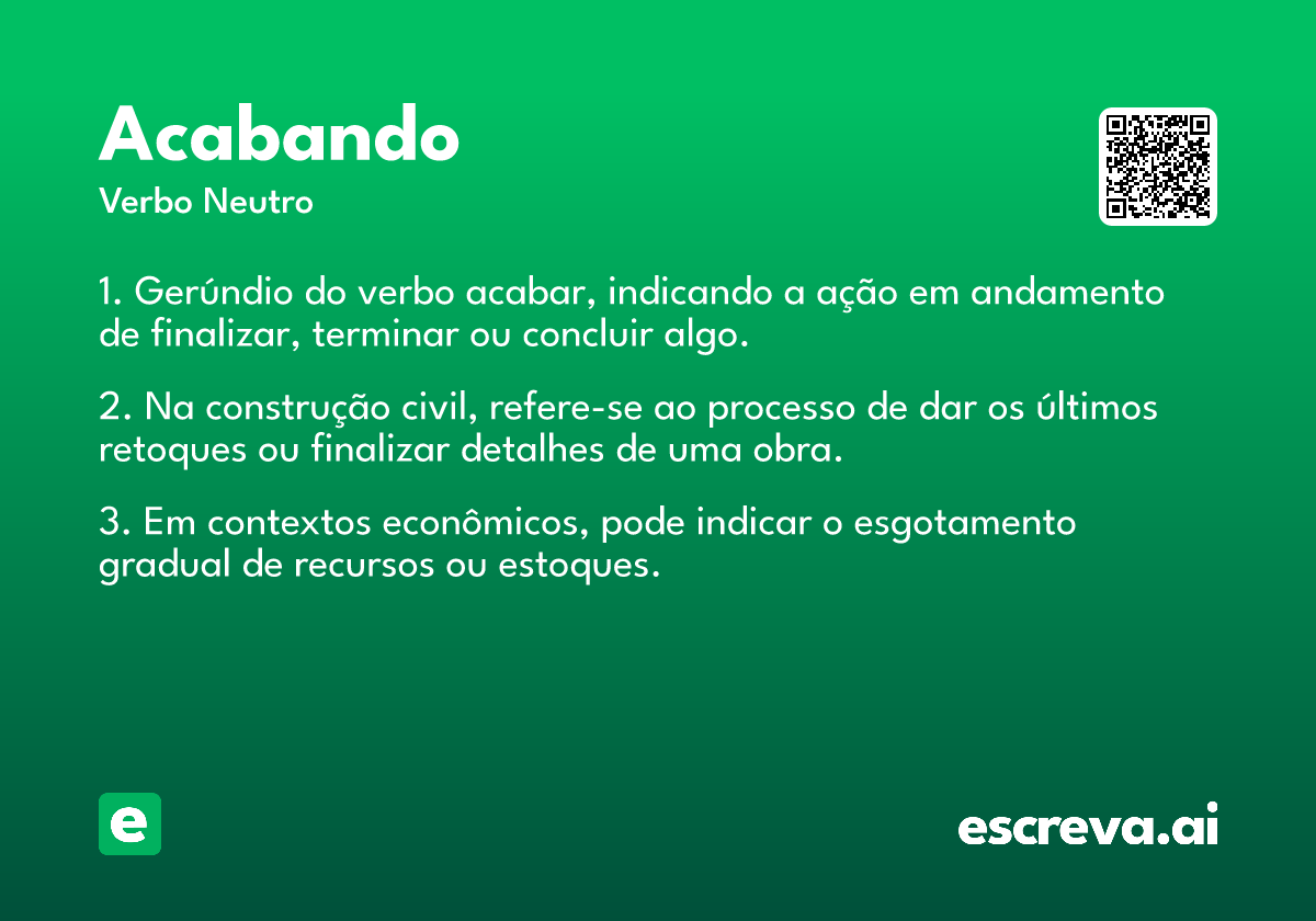 acabando