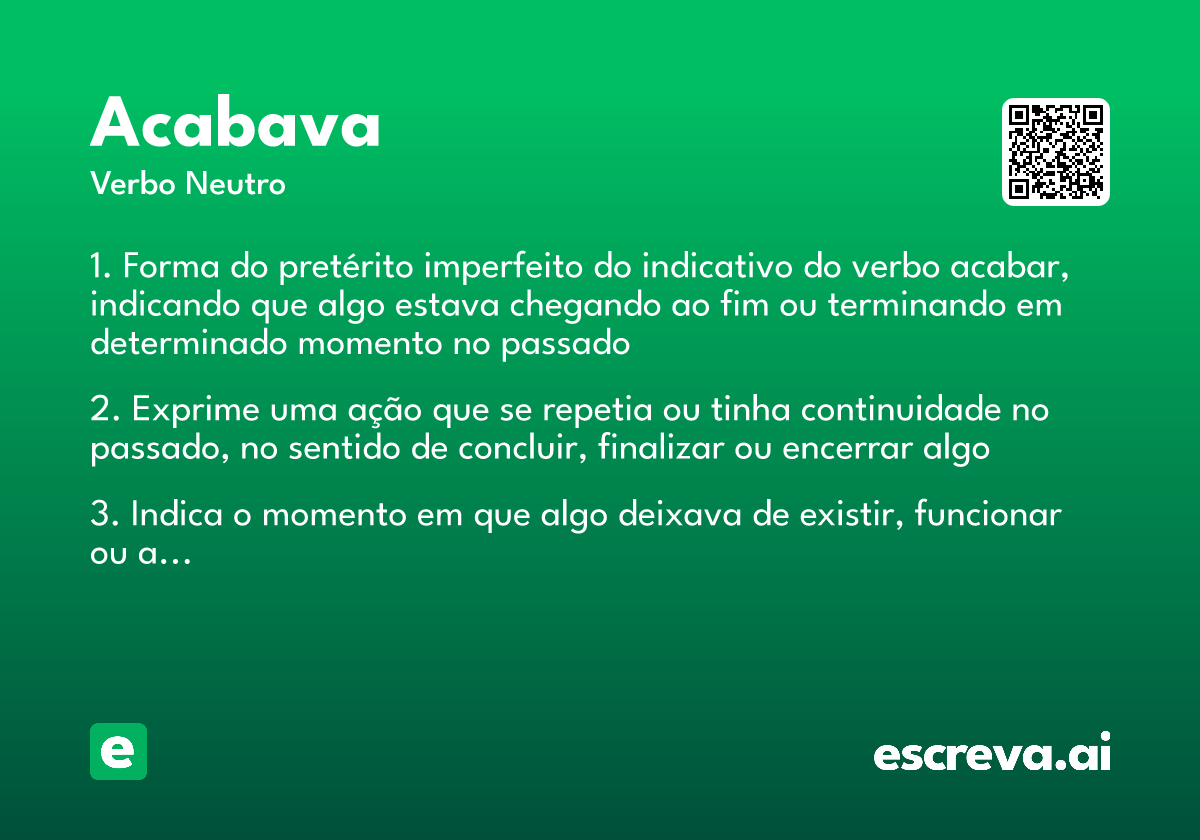 acabava