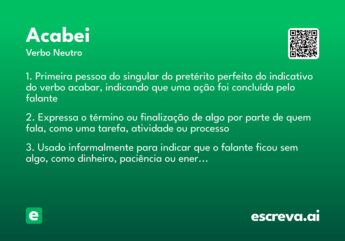 acabei