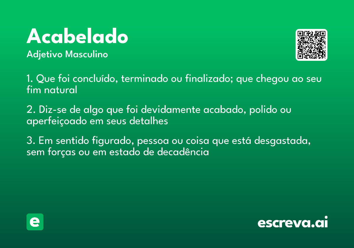 acabelado