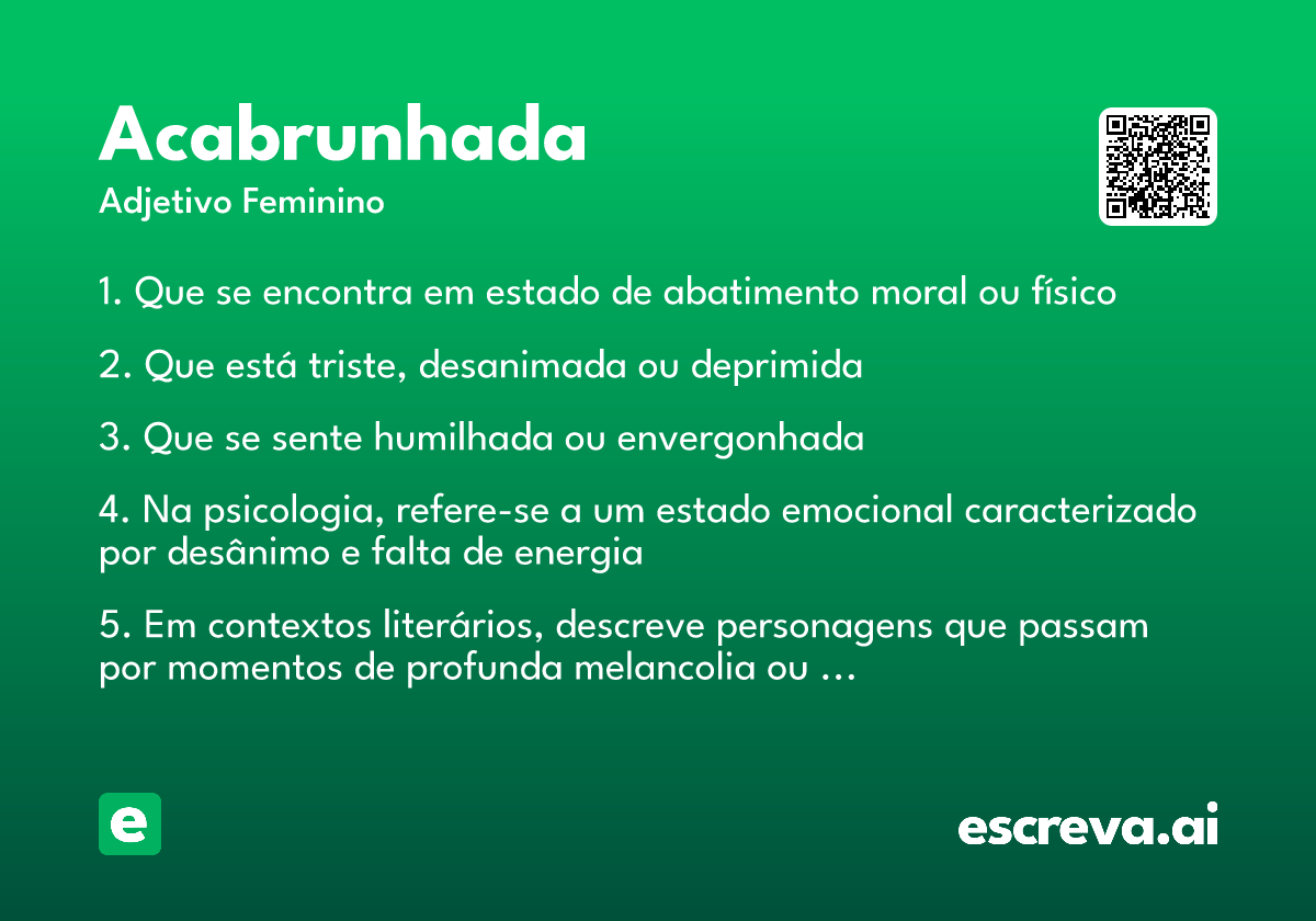 acabrunhada
