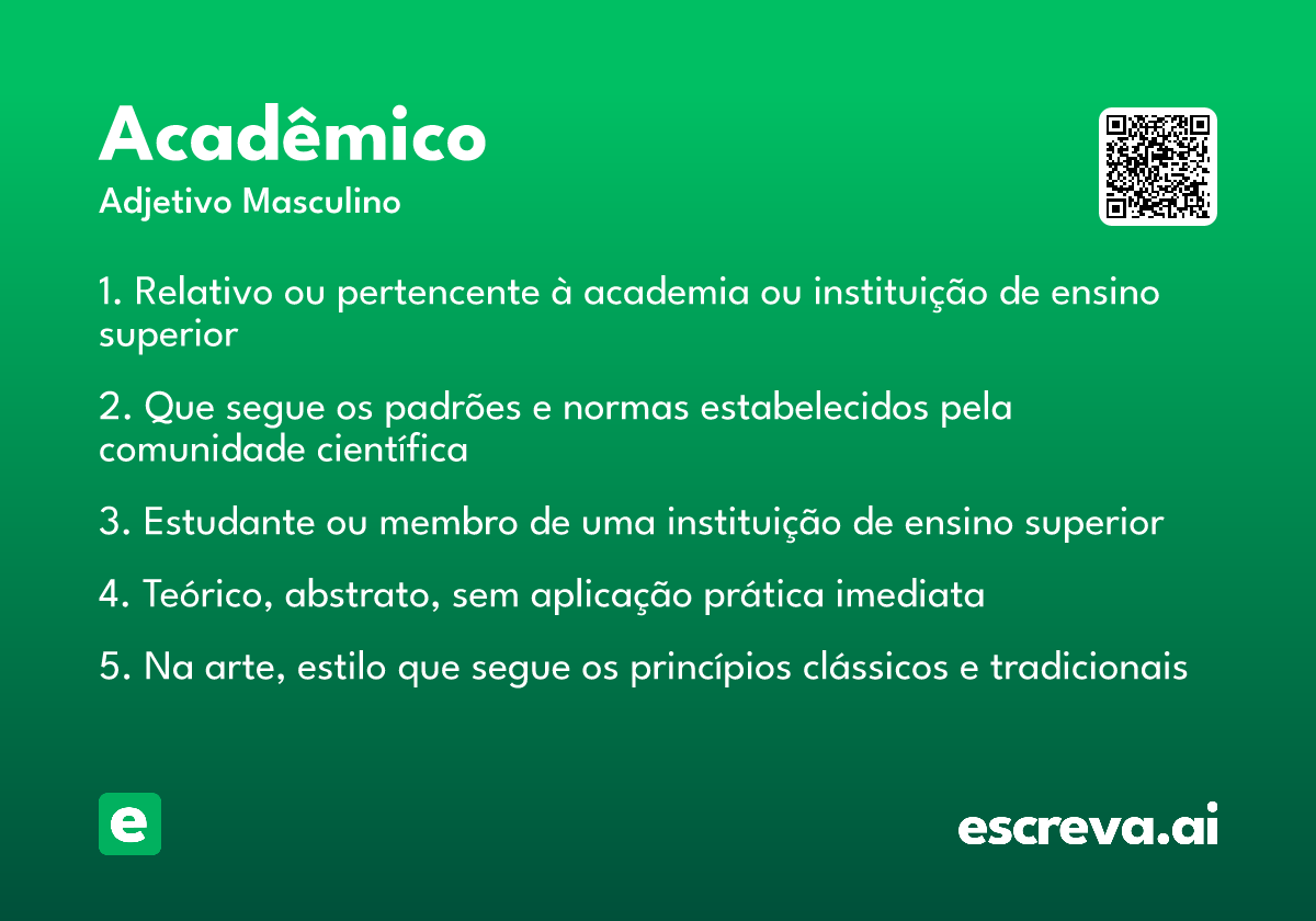 acadêmico