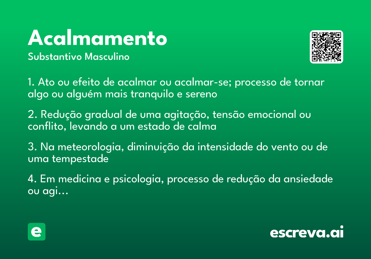 acalmamento