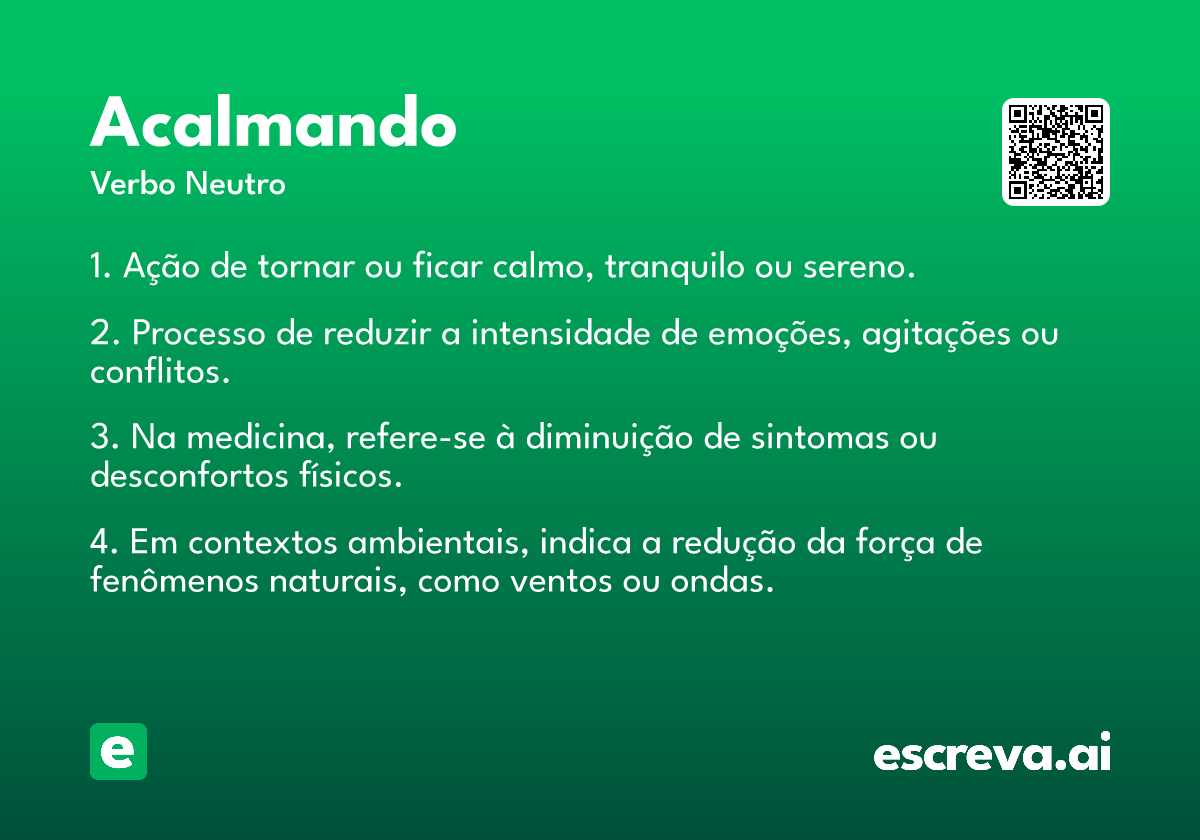 acalmando