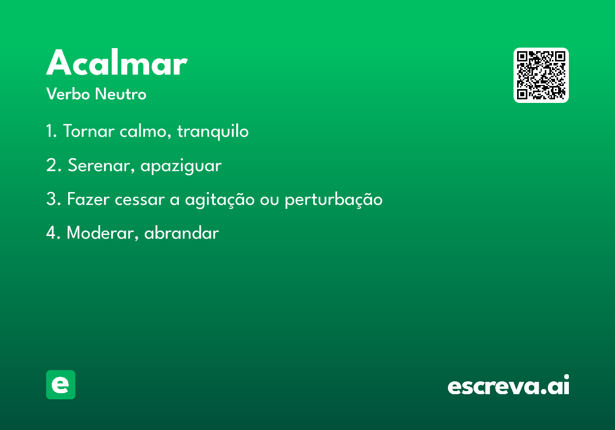 acalmar