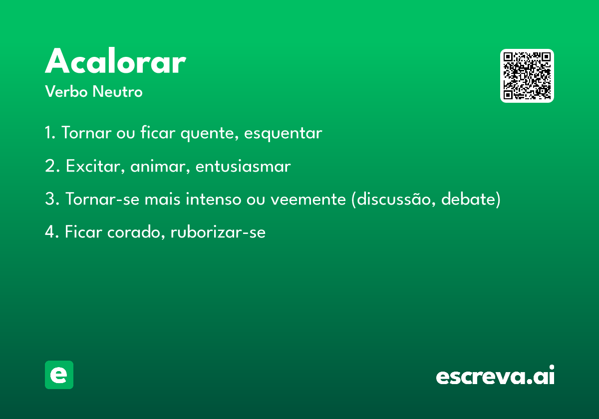 acalorar