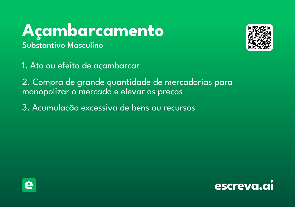 açambarcamento
