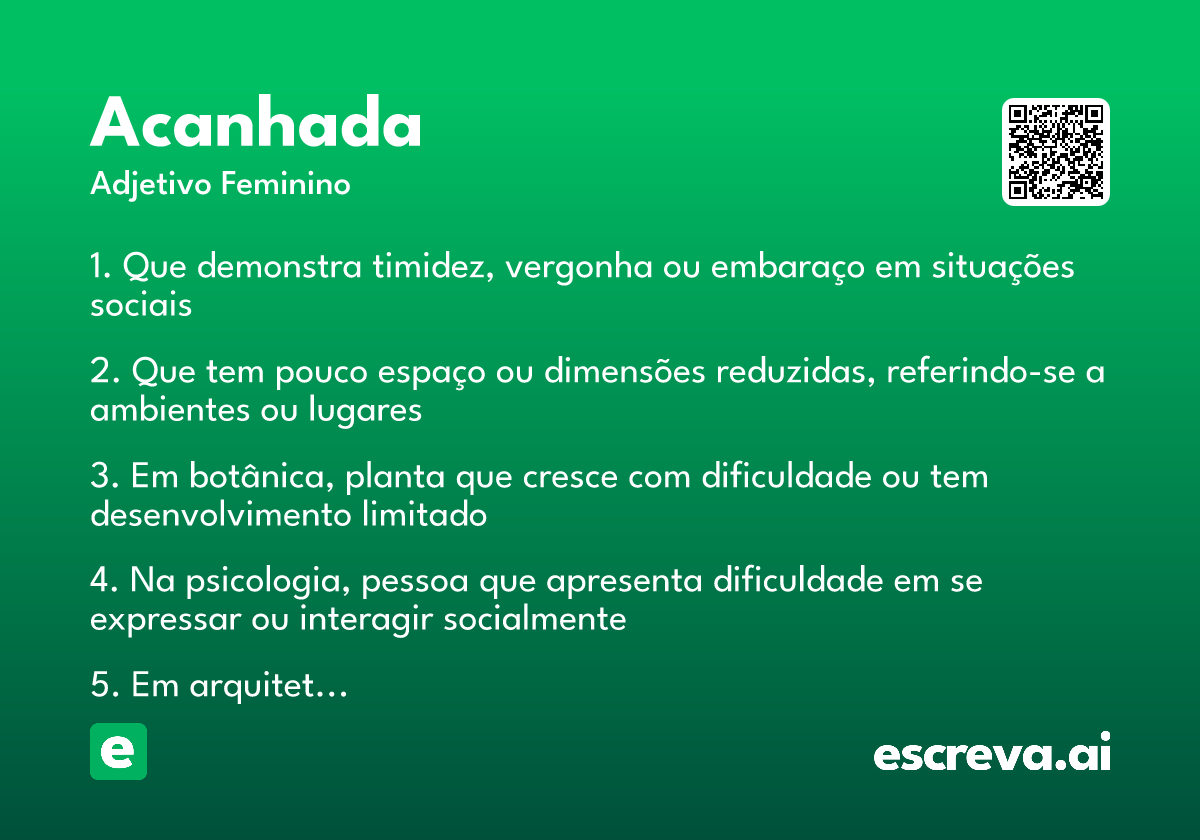 acanhada
