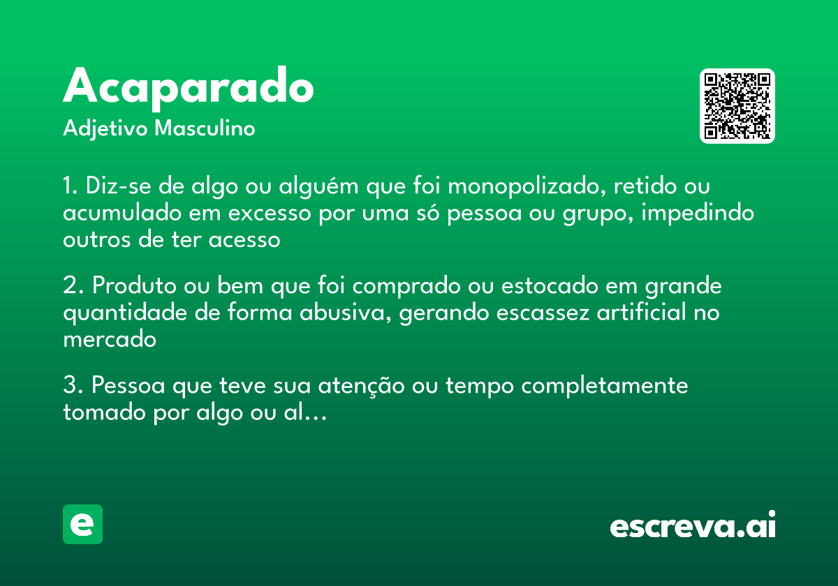acaparado