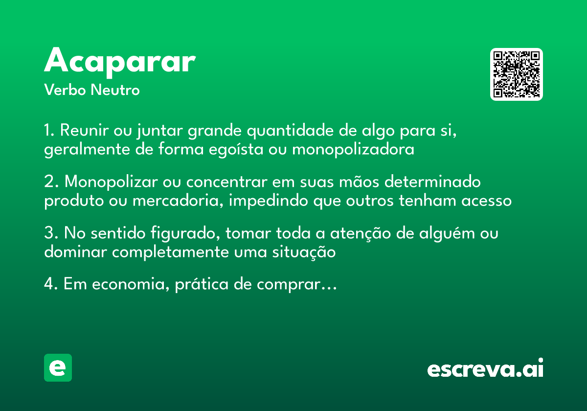 acaparar
