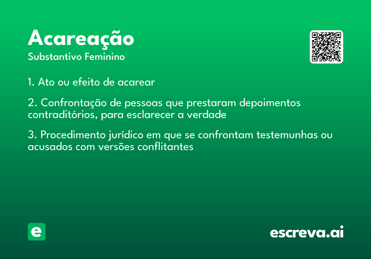 acareação
