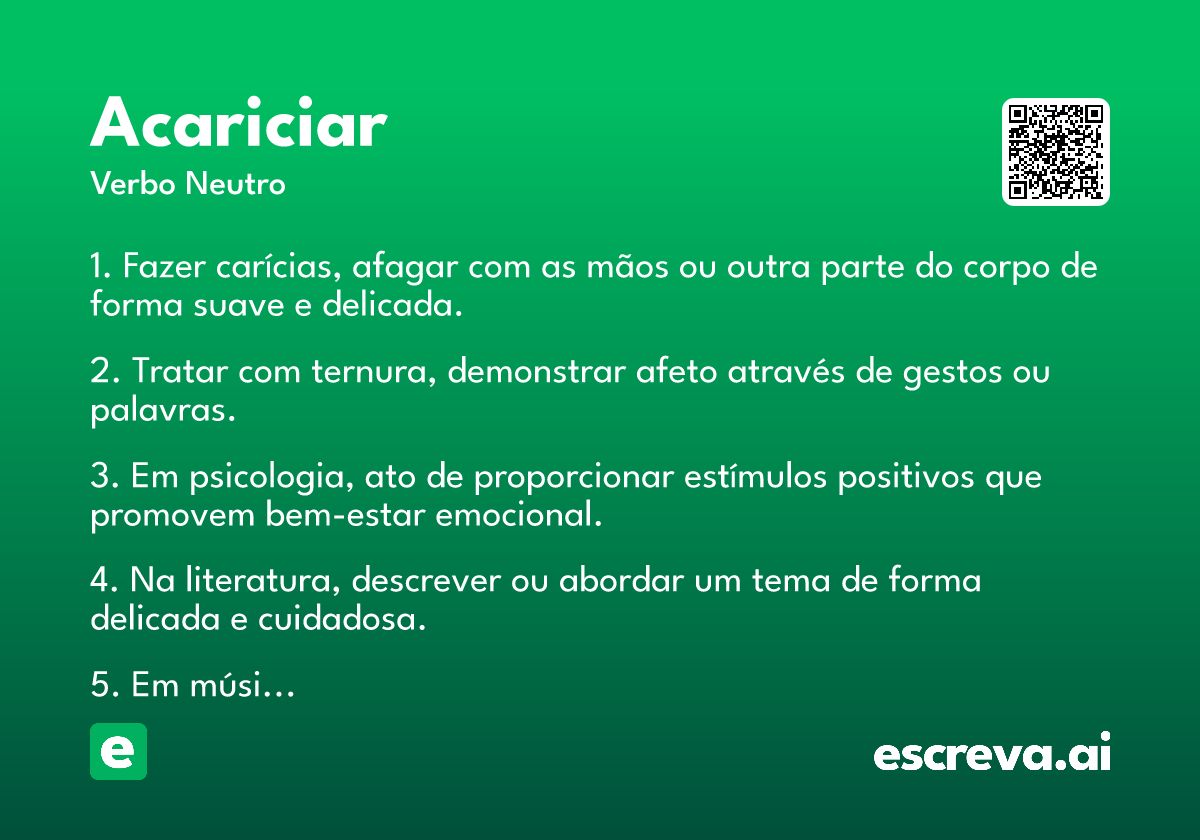 acariciar