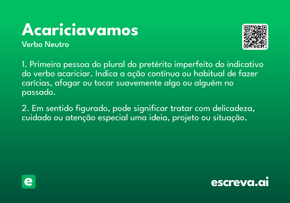 acariciavamos