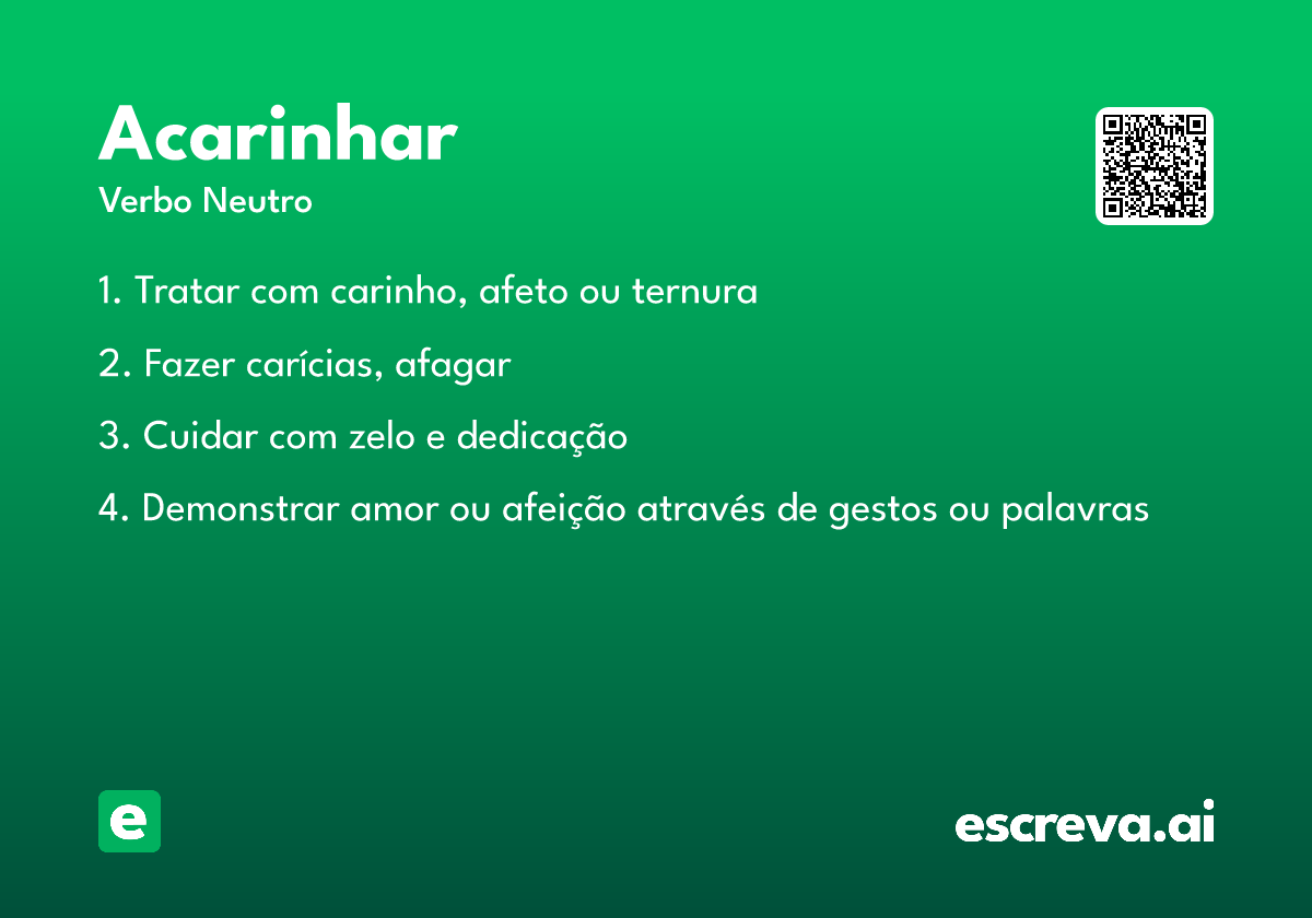 acarinhar