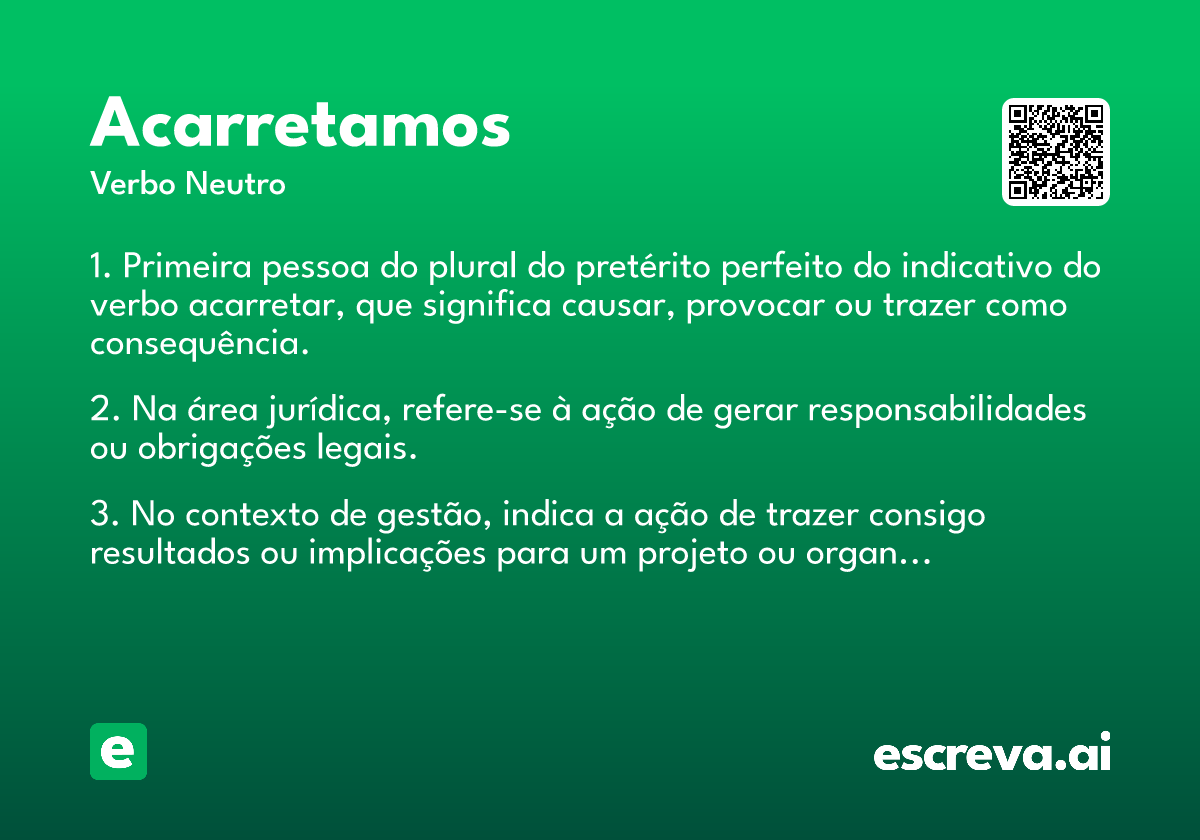 acarretamos