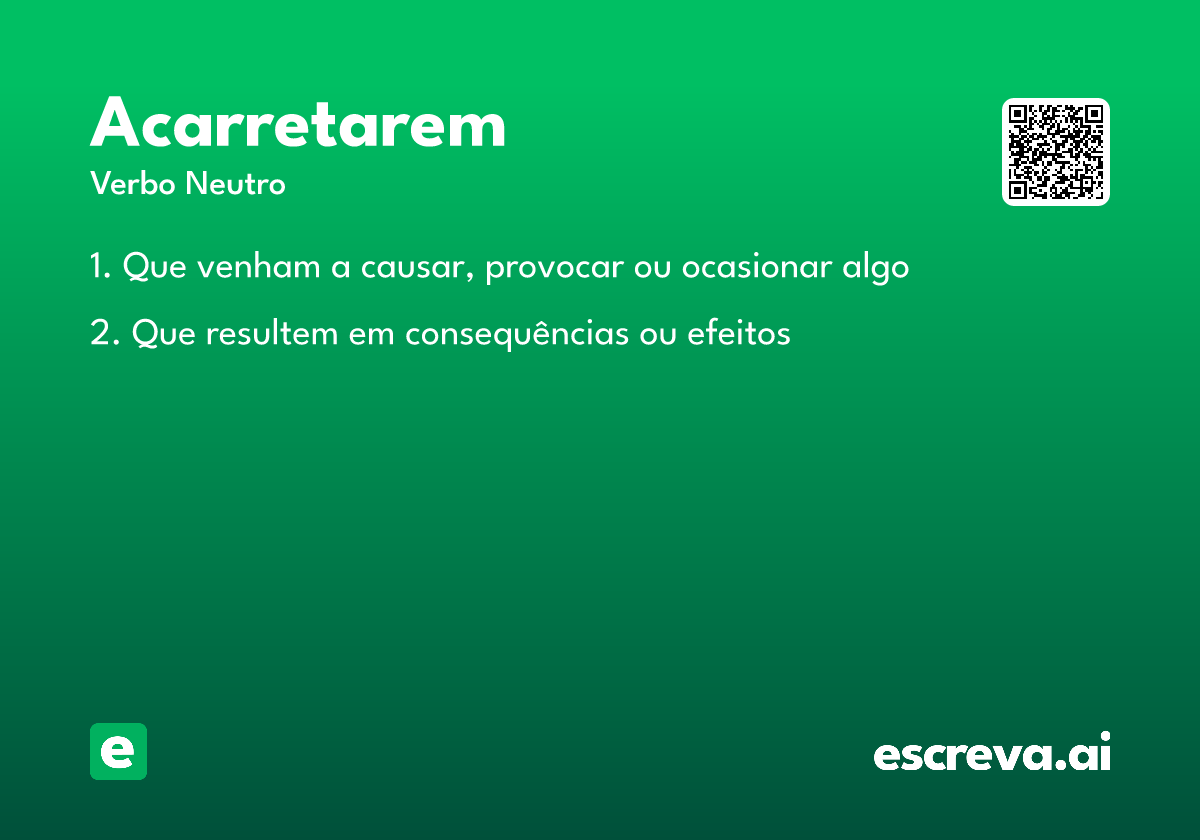 acarretarem