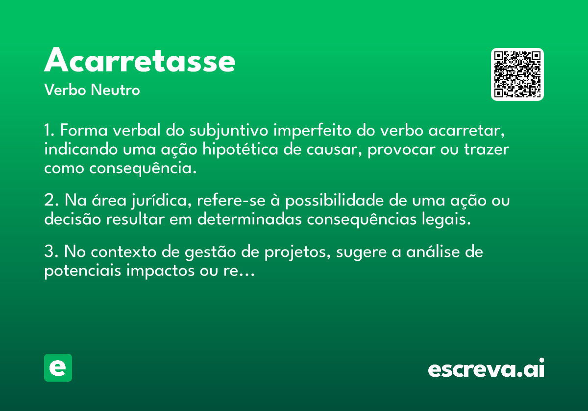 acarretasse