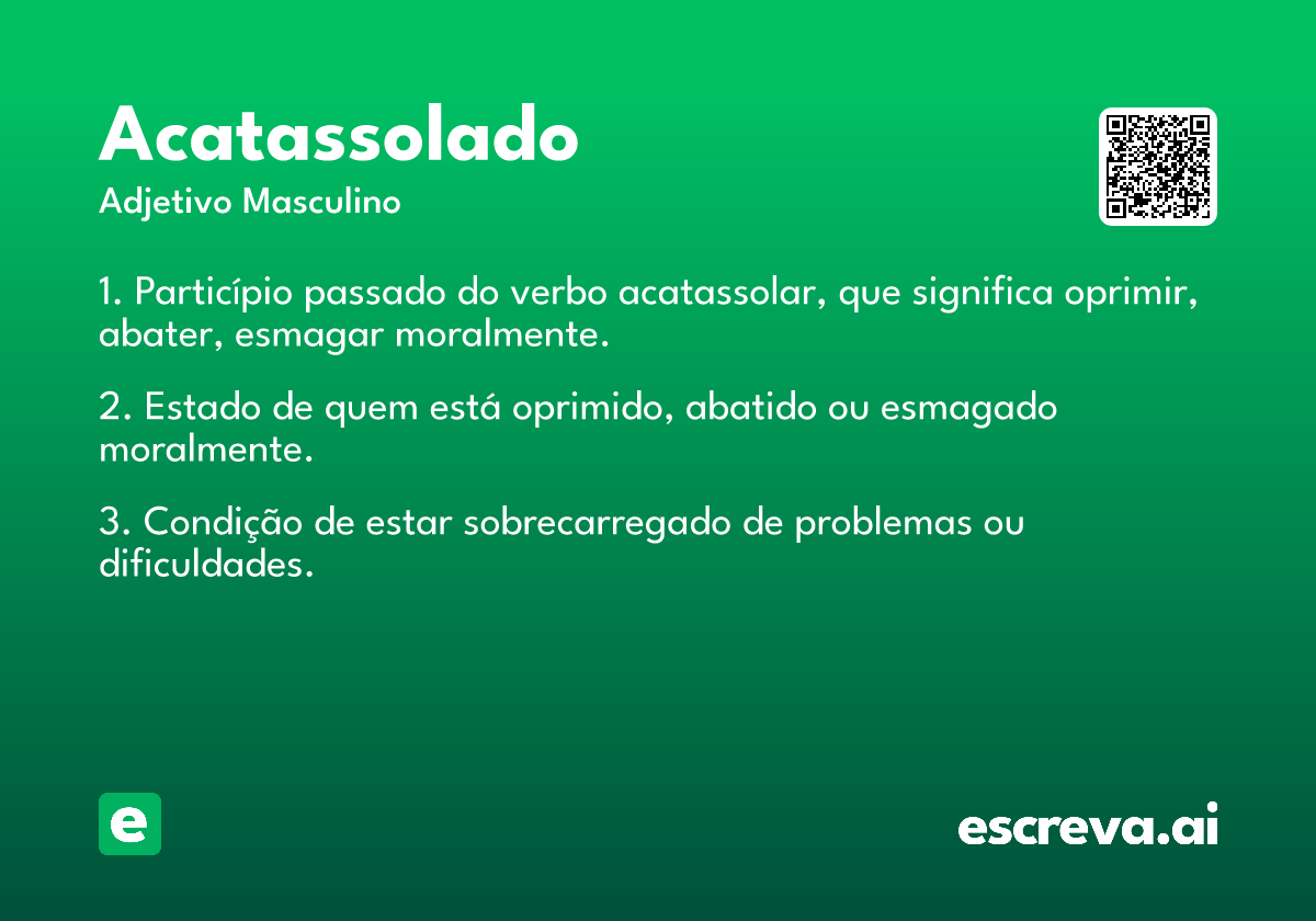 acatassolado