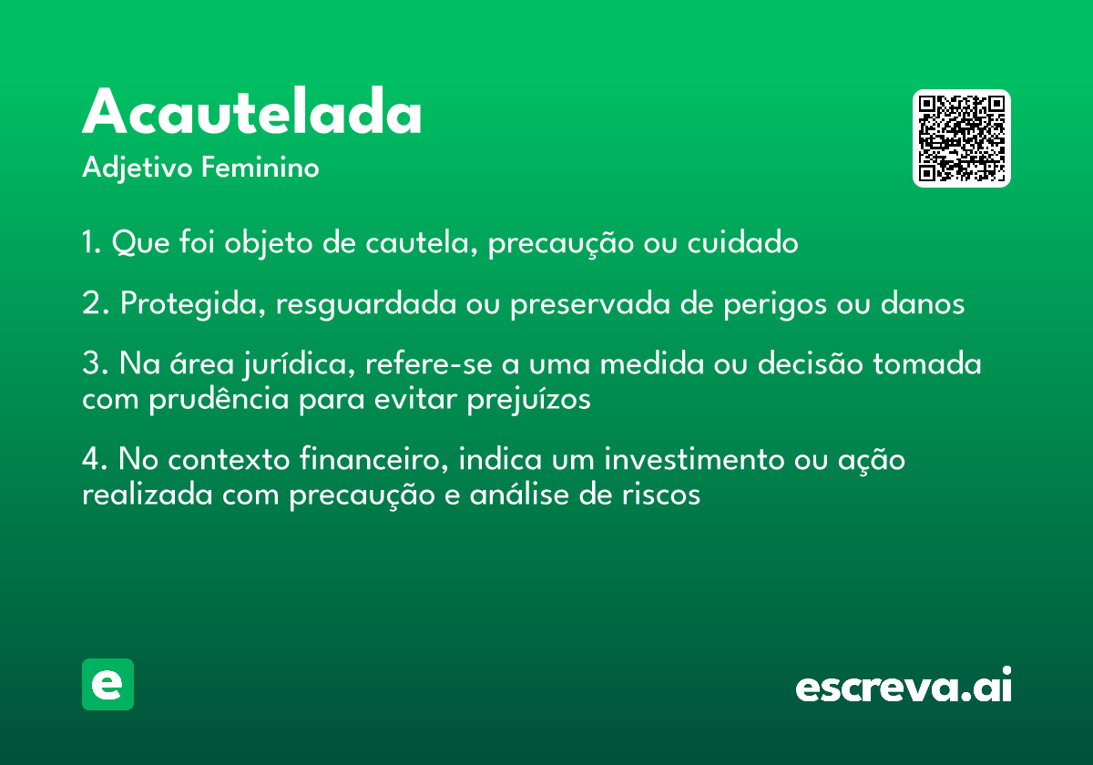 acautelada