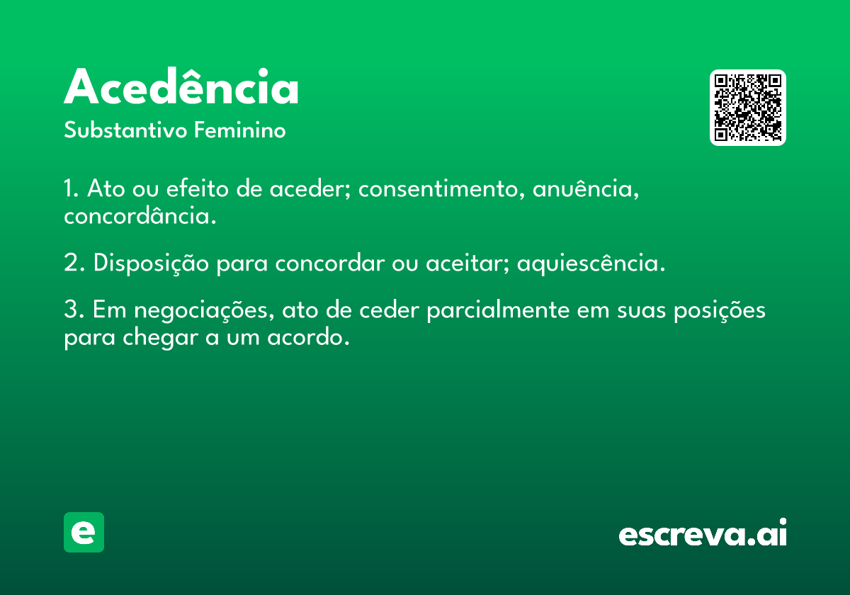 acedência