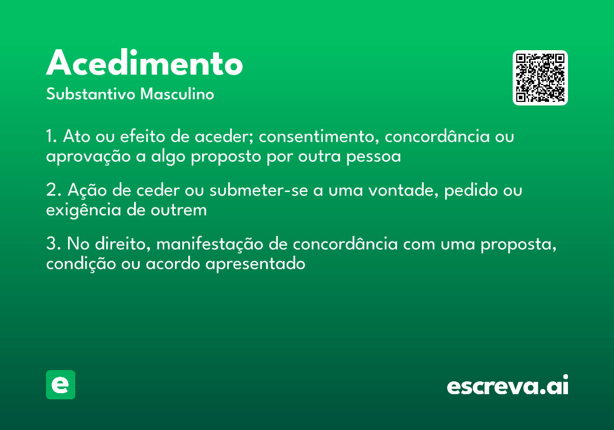 acedimento