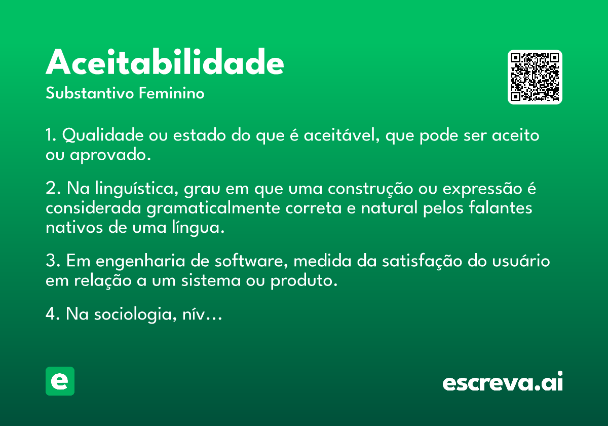 aceitabilidade