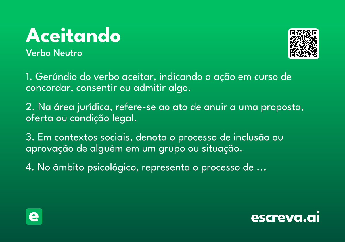 aceitando